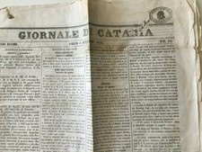 catania- giornale del 1858
