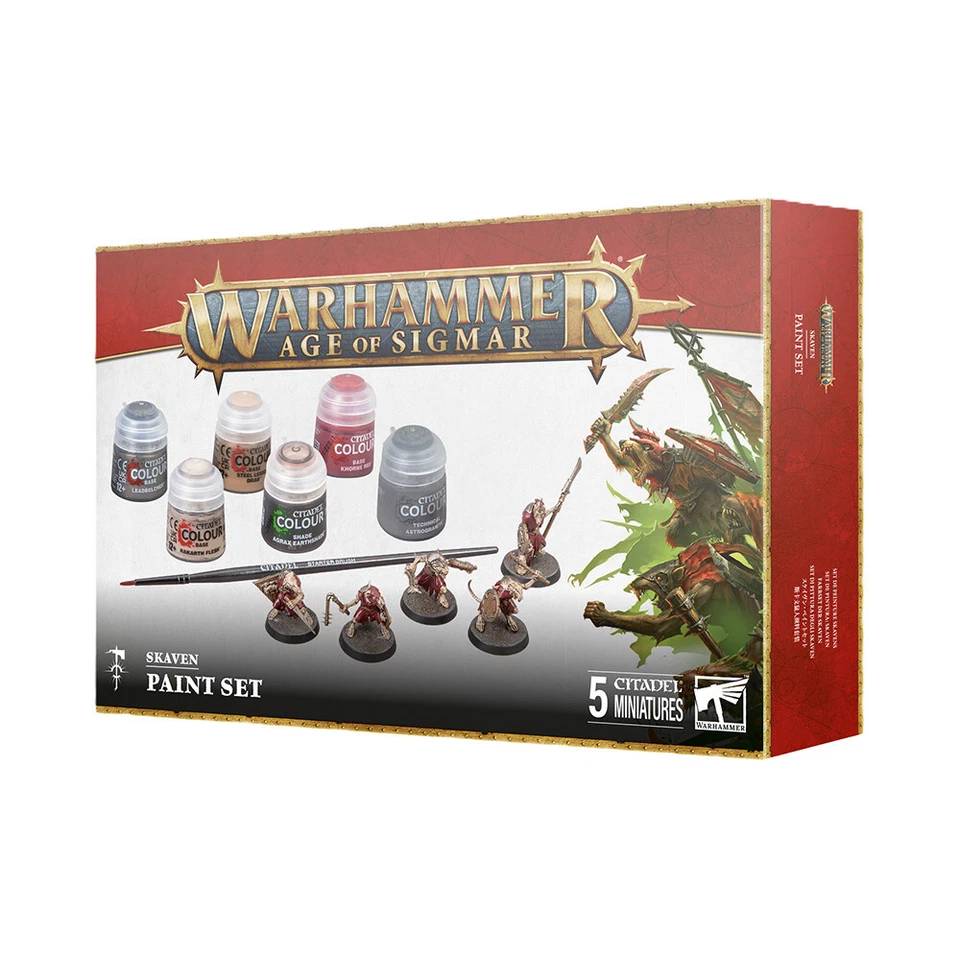 GAMES WORKSHOP Skaven Paint Starter Set | Warhammer Age of Sigmar