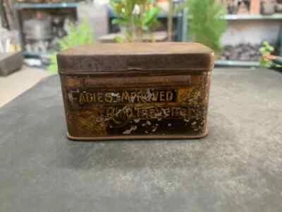 Anillo mejorado vintage Old Eadies para viajeros publicidad litografía caja de lata Inglaterra Foto 1 de 4