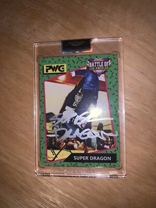 Super Dragon Signed PWG Rookie Card WWE NXT Autographed RARE - Picture 1 of 2