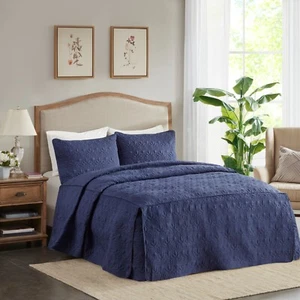 Madison Park 3 Pcs Split Corner Quilted Bedspread, Classic Design, Lightweight - Picture 1 of 50
