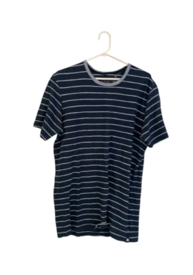 Camiseta Rag & Bone Para Hombre Grande Pizarra Azul Blanco Rayas Cuello Redondo Manga Corta Foto 1 de 4