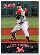 2007 Multi-Ad Memphis Redbirds Minor League Baseball #22 Matt Ginter