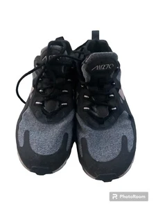 Nike Air Max 270 React Women's Size 7.5 Sneakers Black Gray - Picture 1 of 8