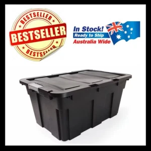 100L Heavy Duty Large Plastic Storage Tub Container that comes with a lid - Picture 1 of 5