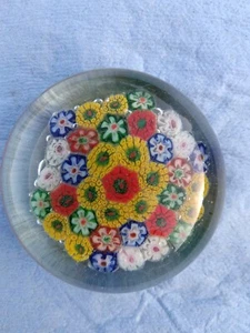 Pisapapeles de vidrio vintage - Millefiori chino - Imagen 1 de 9