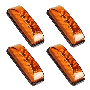 4 Amber 4"*1.33" LED Side Marker Clearance Light Waterproof for Trailer Truck RV - Picture 1 of 12