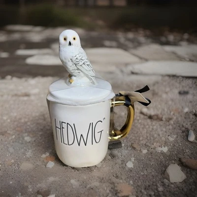 NEW Rae Dunn ⚯ ͛ Harry Potter • Hedwig Mug with Topper Lid NWT - Image 1 of 4