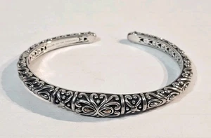 Angela by John Hardy verziertes Sterling 925 14K Scharnier Armreif Armband 24 Gramm  - Bild 1 von 7