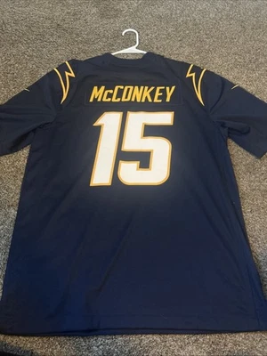 Camiseta deportiva Nike Ladd McConkey Los Angeles Chargers azul marino talla grande Foto 1 de 4