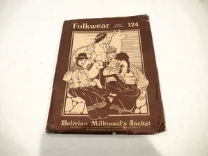 Folkware Pattern #124, Bolivian Milkmaid's Jacket, new in package, c. 1980 - Picture 1 of 6
