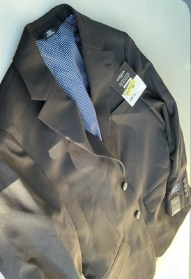 Haggar H26 Traje Chaqueta 36S Blazer Corto Negro Slim Fit Traje Separado Nuevo Foto 1 de 4