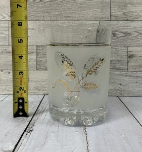 Vintage Mid-Century Modern Gold Wheat Glass Ice Bucket - Picture 1 of 6