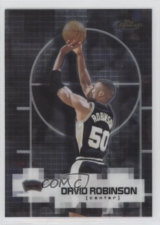 2000-01 Topps Finest David Robinson #9 HOF - Image 1 of 2