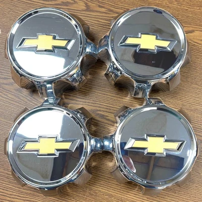 7" Chevrolet Silverado 2500, 3500 SRW Chrome OEM Center Cap #84896111 set - Изображение 1 из 2