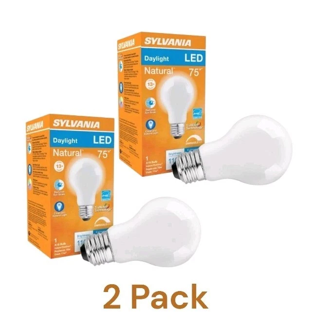 Sylvania Natural LED Bulb General Purpose A19 Lamp 75 W Equivalent E26 Lamp Base - Image 1 of 4