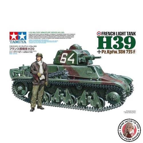 NUOVO TAMIYA 35389 1:35 French Lt. Panzer H39 (1) Model Building Plastic Kit - Immagine 1 di 1