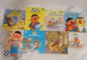 Sesame Street Bert & Ernie 8 Book Lot: Ernie's Little Lie - Ernie & Bert Book... - Picture 1 of 3