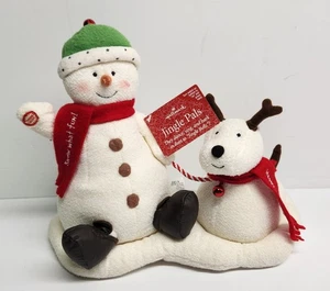 Peluche musical animado Hallmark Jingle Pals muñeco de nieve y perro 2004 funcionando - Imagen 1 de 11