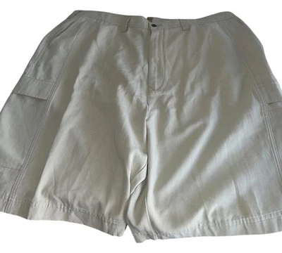 Nuevo con etiquetas Pantalones Cortos Carga The Foundry Para Hombres Grandes y Altos Mezcla Lyocell Talla 46 Beige Precio de venta sugerido por el fabricante $60 Foto 1 de 4