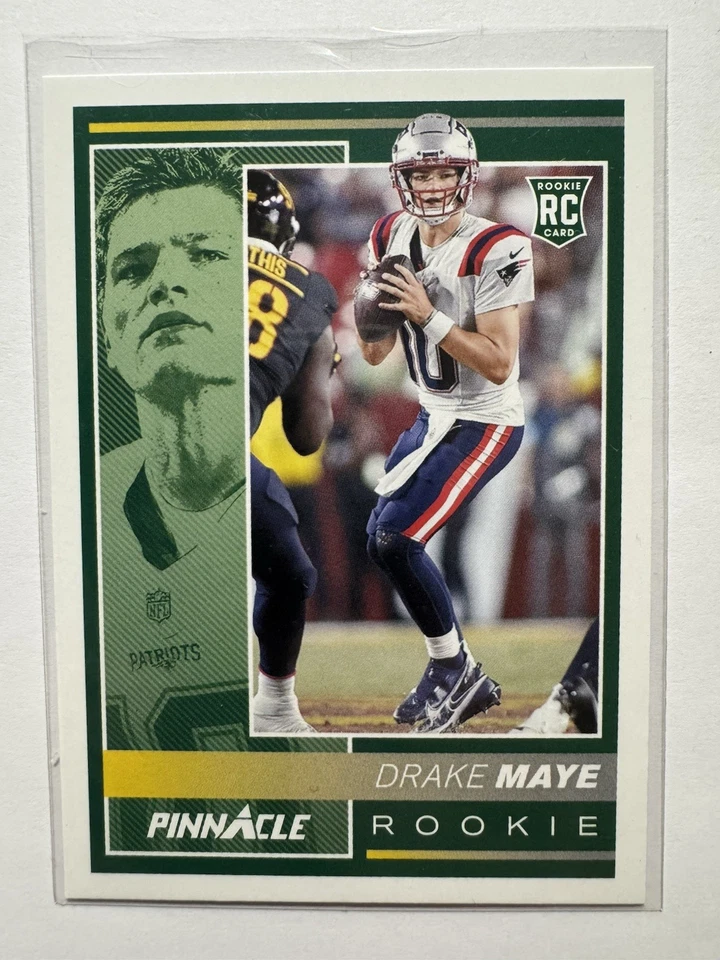 Fútbol americano Panini Encore 2024 Drake Maye novato Pinnacle RC Patriots Foto 1 de 2