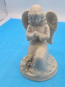 Kneeling Praying Angel with Light Up Flowers 7" tall--CA1 - Picture 1 of 9