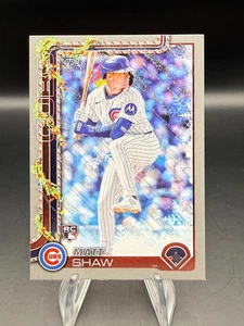 2025 Topps Holiday - Matt Shaw Silver Glitter (RC) #H173 Chicago Cubs - Foto 1 di 3