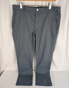 Bonobos Pants Mens Size 35 x 32 Blue Gray Check Slim Straight Maide Golf - Picture 1 of 14