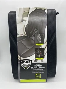 NEW! 12 Volt Heated Seat Cushion Black Warms in 60 Seconds Universal Fit - Picture 1 of 7