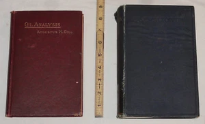 2 Books 1922 Oil Encyclopedia Mitzakis 1919 Handbook Oil Analysis Augustus Gill - Picture 1 of 12