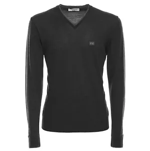 NERO GIARDINI Maglia Collo V A670350U - MADE IN ITALY - Tg. 48 -Colore Bottiglia - Foto 1 di 1