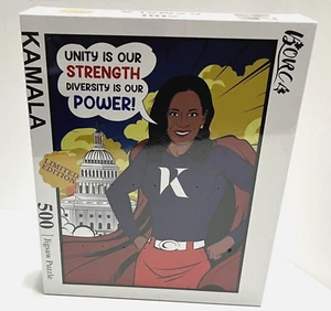 KAMALA HARRIS VP Limited Edition 500 Pc Jigsaw Puzzle 19.5 x 14.5 Borca NEW - Picture 1 of 7