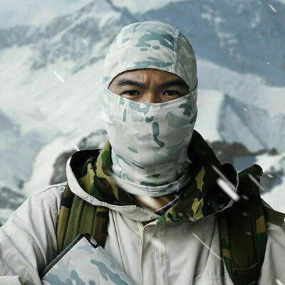 Máscaras faciales tácticas digitales con patrón de selva pasamontañas cubierta facial militar de caza Foto 1 de 4