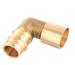 EFIELD 5To100 Packs 1/2" Pex A x1/2" Female Sweat Elbow Expansion Brass Fittings - Picture 1 of 12