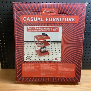 Coca Cola Casual Furniture Retro Rolling Cart NIB - Picture 1 of 7