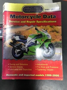 1988-2000 Motorcycle Data Motorcycle Tech Book : MCDATA2001 - Picture 1 of 1