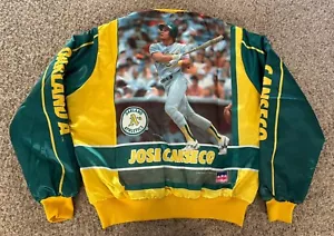 Giacca Vintage Jose Canseco Oakland Athletics Starline Animation Taglia Large MLB - Foto 1 di 11