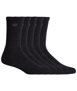 20 X Kinggee Work Socks Black Crew Shoe Size 7-12 - Picture 1 of 4