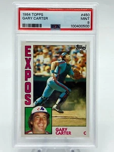 1984 Topps Gary Carter MINT PSA 9 HOF Montral Expos NY Mets #450 - Picture 1 of 2
