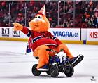 Youppi Montreal Canadiens Unsigned Riding ATV On Ice Photograph