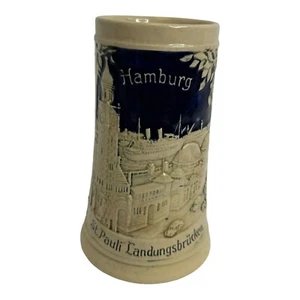 Vinatge Germany Beer Stein Hamburg St. Pauli Landungsbrucken - Picture 1 of 4