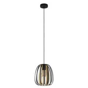 Encinitos Small Black and Gold Pendant Light by Eglo - Picture 1 of 1