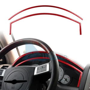 Red Speed Indicator Speedometer Carbon Fiber Sticker For Chrysler 300 300C 05-10 - Imagen 1 de 8