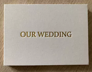 The Motion Books OUR WEDDING - GOLD FOIL | Video Book 7" LCD 4GB Rechargeable - Picture 1 of 3