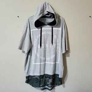 Five.By.Five S/S Hooded Tee (Mens) XL Light Heather Grey/White/Woodland Camo - Picture 1 of 7