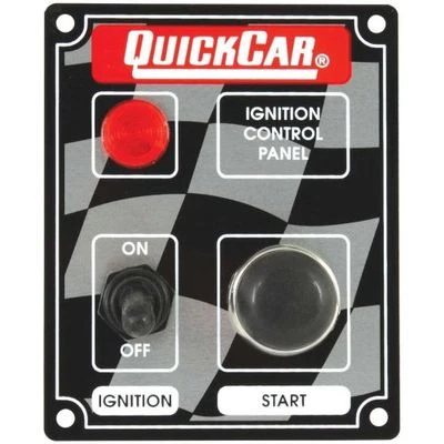 Panel de interruptores de montaje en tablero Quickcar Racing Products 50-052 3-3/8 pulgadas x 4-1/4 pulgadas Foto 1 de 3