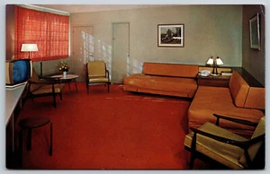 Postcard Stadium Motor Lodge Motel TV On Interior Bronx New York, NY I6 - Picture 1 of 2