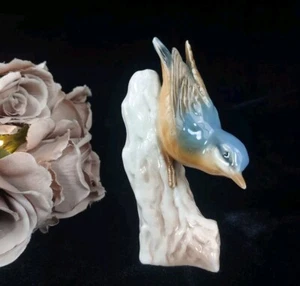 Goebel W.Germany  Porcelain Bird FigurineWall Creeper 1967    - Picture 1 of 12