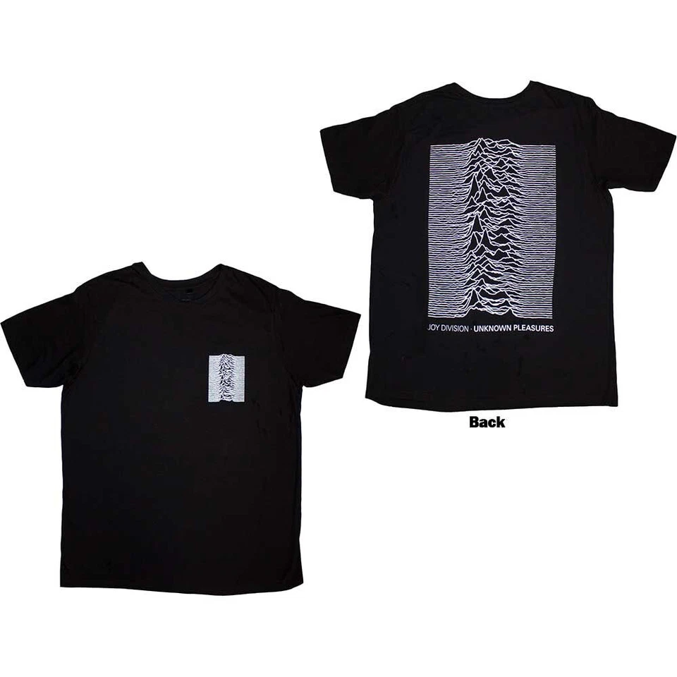 Joy Division - Pulsar Pocket Wave with Back Print - Black t-shirt - Image 1 of 1