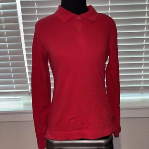 Dickies Mädchen Poloshirt Medium rot Langarm unbenutzt Kragen Größe Mädchen Medium - Bild 1 von 8